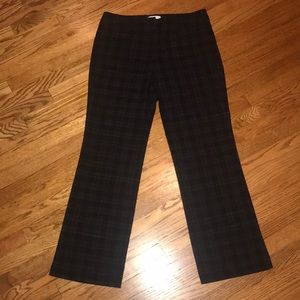 Black plaid pants